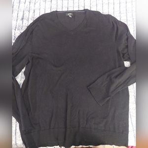 Alfani v-neck sweater large black‎ regular fit